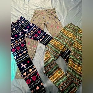 2 for $20 3 Pair Girls Leggings